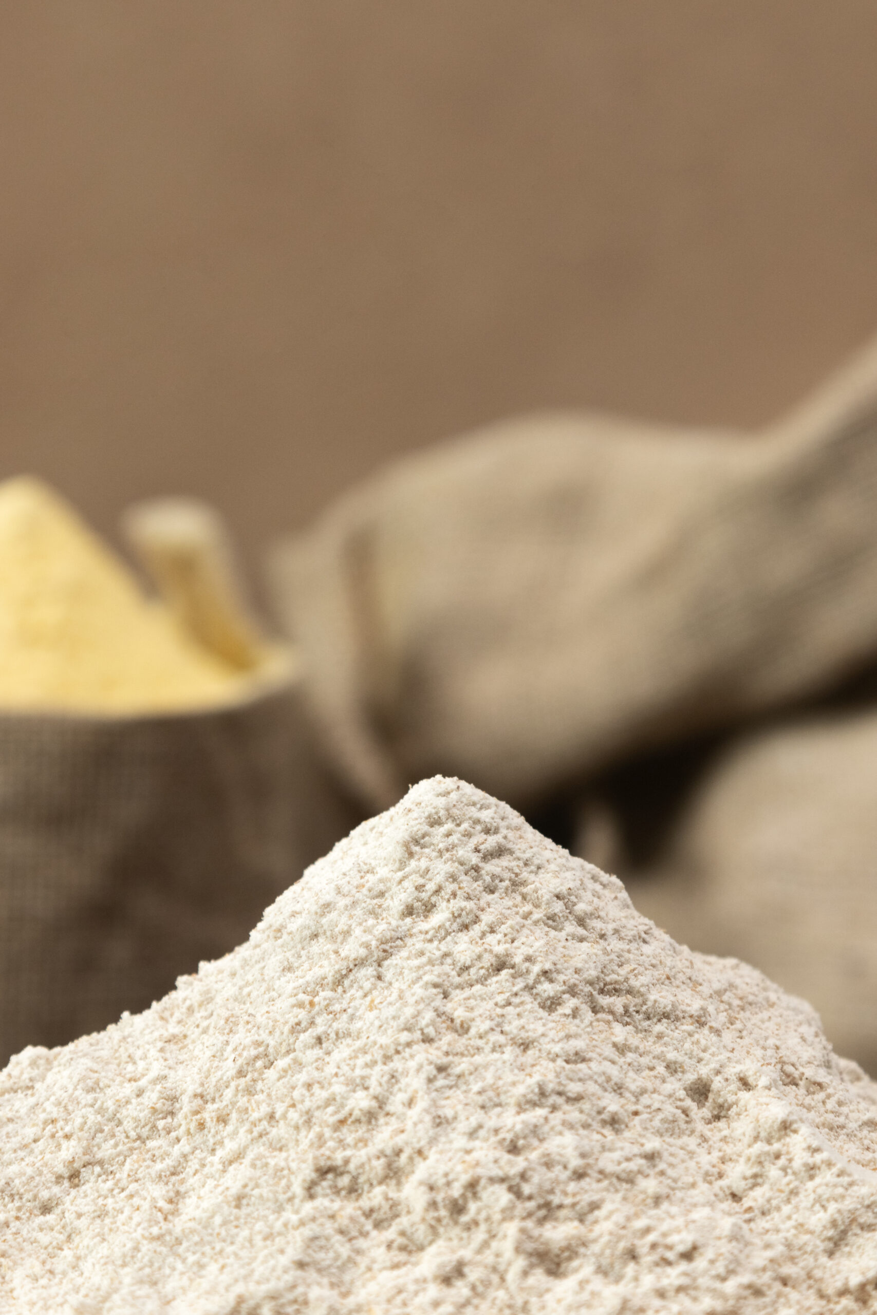 High-protein soy flour from roasted soybeans, available defatted and full-fat