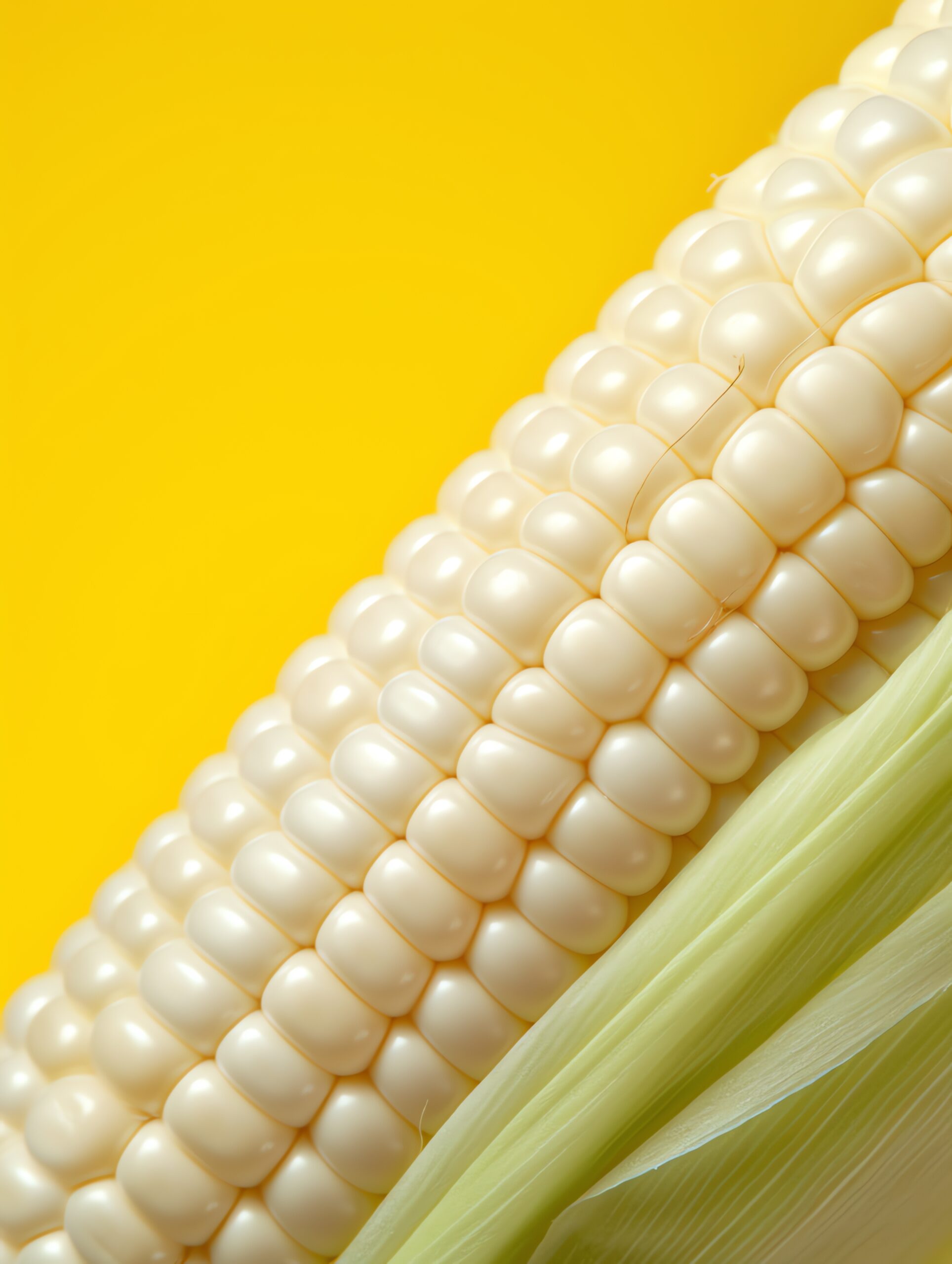 Uniform white maize kernels suitable for food, feed and industrial applications